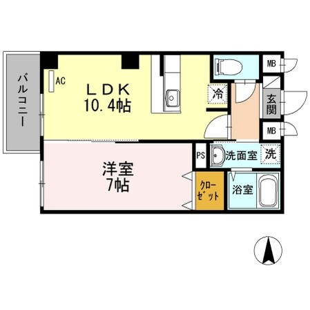 エスト四つ木の物件間取画像